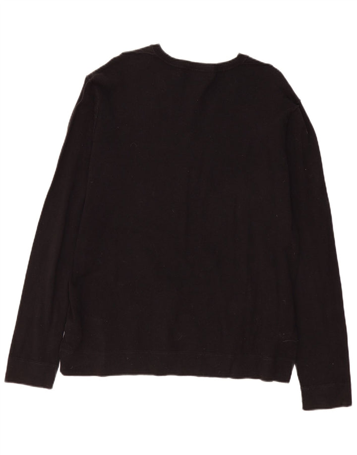 Pulover pentru bărbați Zara, cu decolteu în V, XL, negru