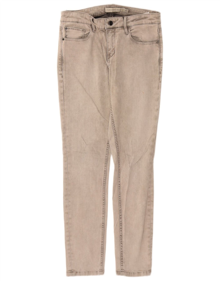 Blugi slim pentru femei CALVIN KLEIN W30 L30 bumbac gri