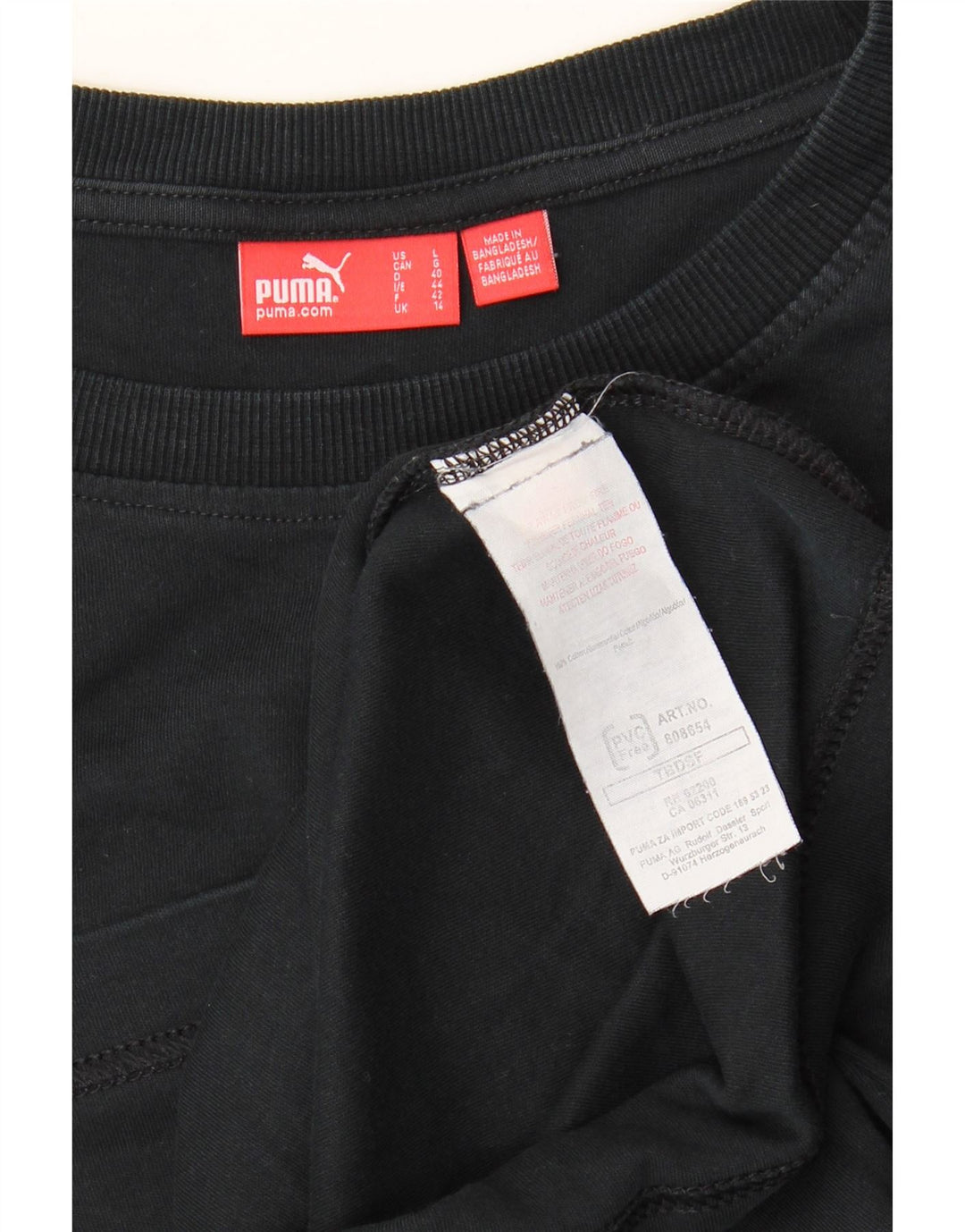 Tricou Puma Femei Top UK 14 Medium Black Bumbac