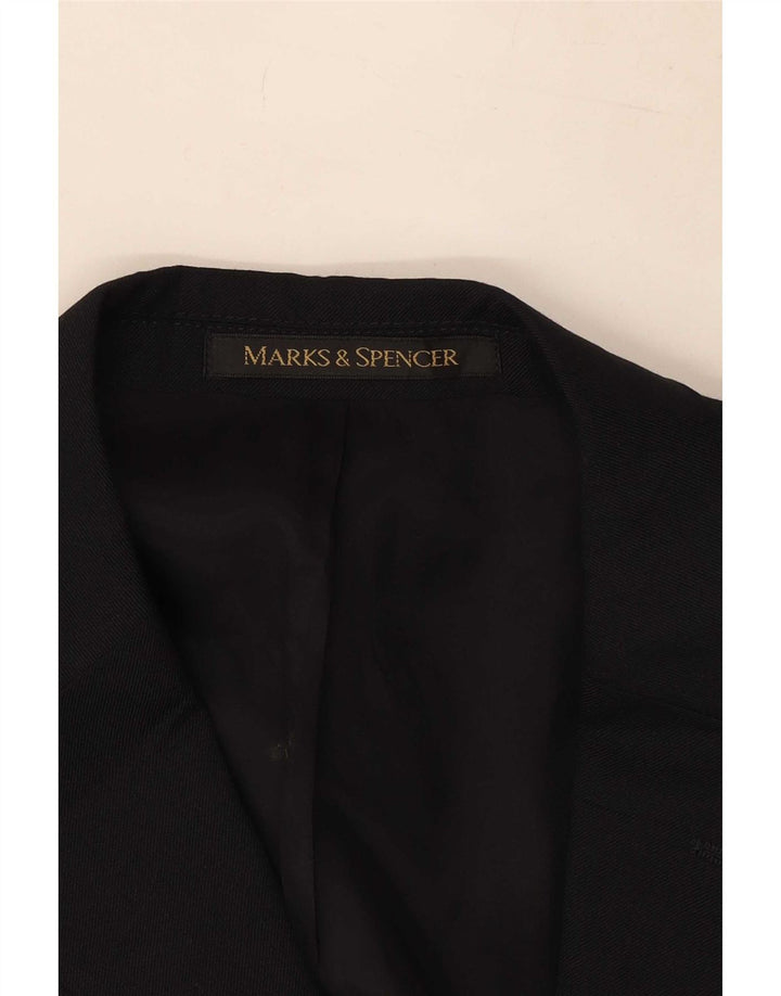 Jachetă pentru bărbați Marks & Spencer St. Michael cu 3 nasturi, UK 44 XL, bleumarin