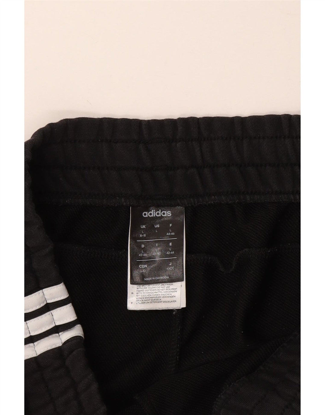 Pantaloni de trening pentru femei ADIDAS Joggeri Marea Britanie 16/18 Bumbac negru mare