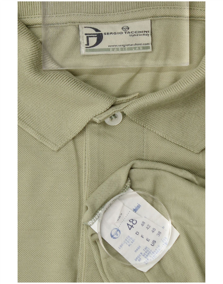 Tricou polo Sergio Tacchini pentru bărbați IT 48 Bumbac verde mediu