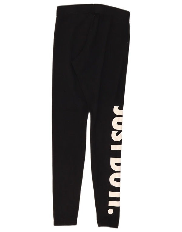 Leggings grafic Nike pentru femei UK 8 Small Black Bumbac