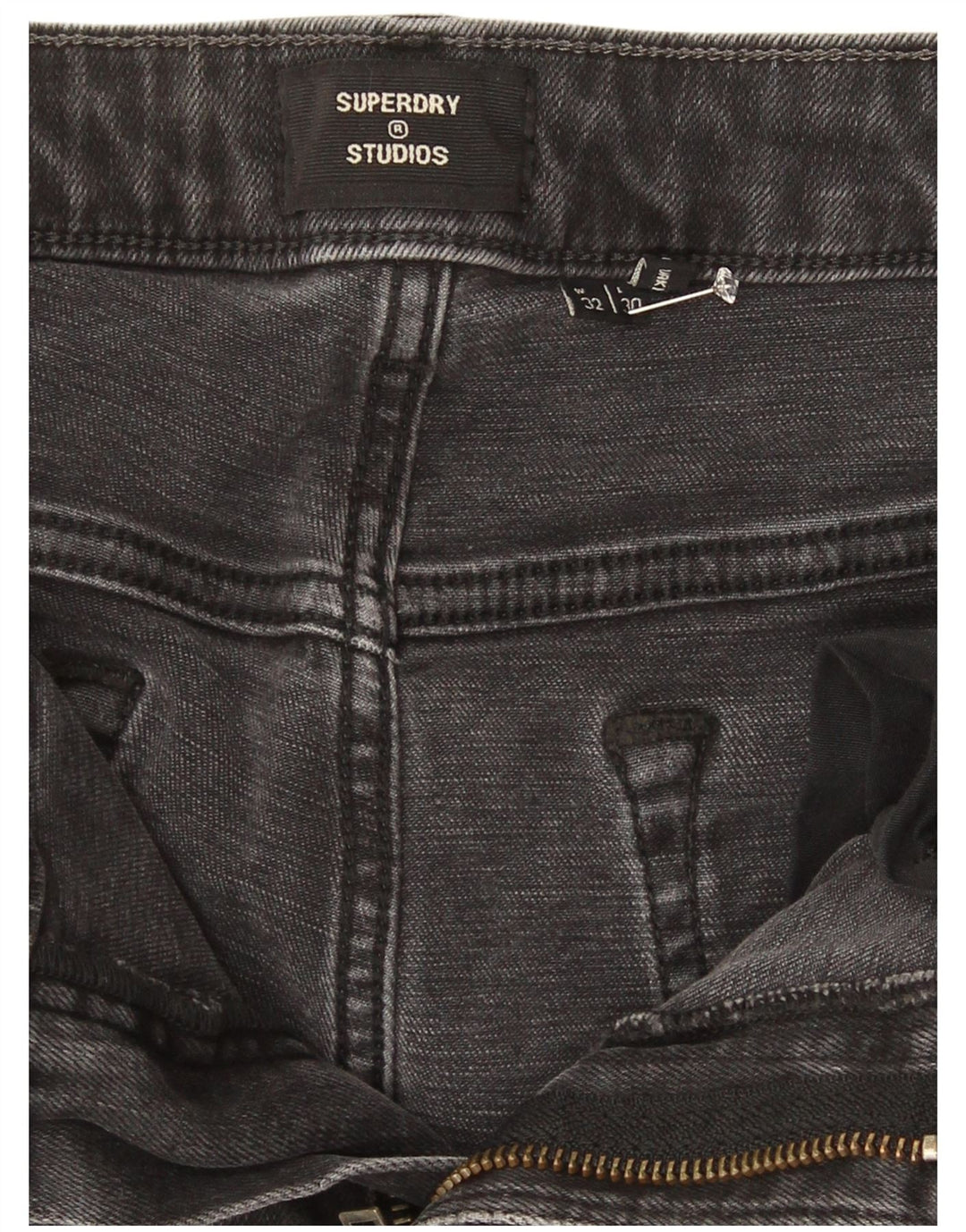 Blugi Superdry pentru femei Crop Slim W32 L25 bumbac gri