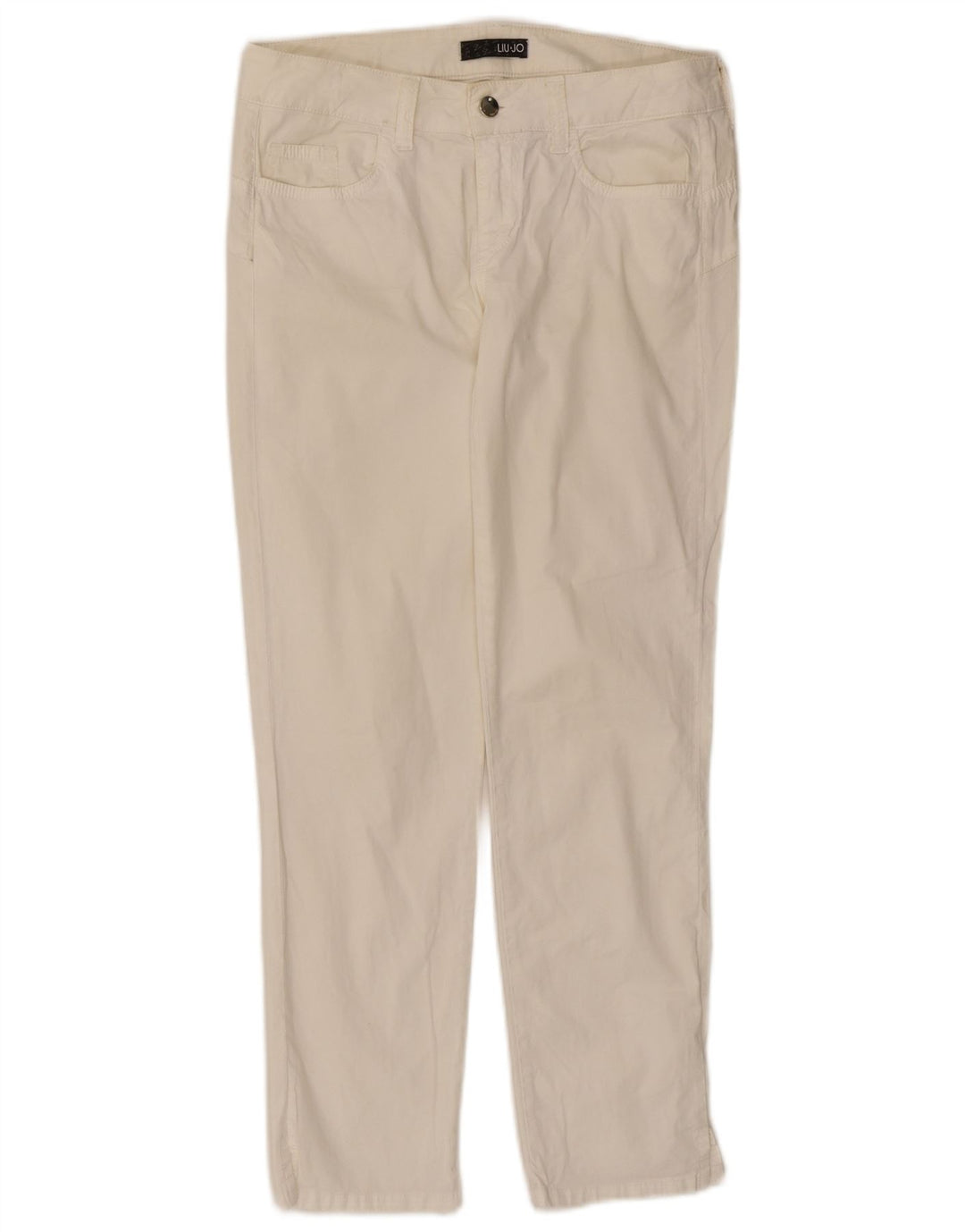 Pantaloni casual slim pentru femei Liu Jo L30 L27 alb