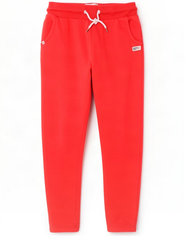 Superdry Womens Trening Pantaloni Joggeri UK 14 Large Red Bumbac