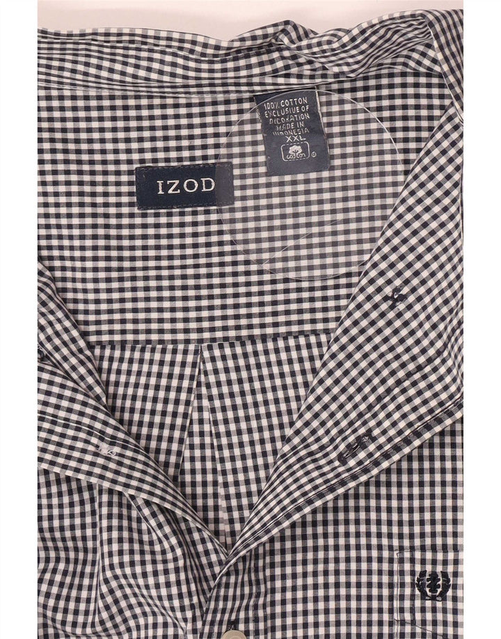 Izod Cămașă bărbați 2XL bleumarin, bumbac vichy