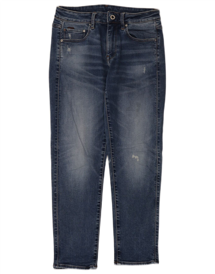 Blugi slim pentru femei G-Star Distressed W24 L30 Bumbac albastru