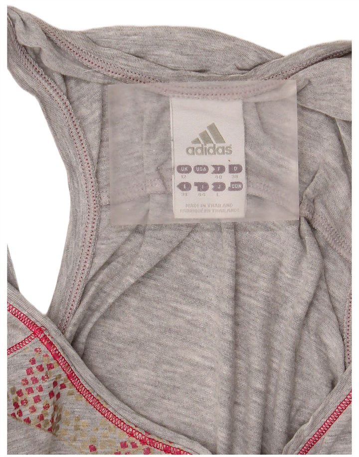 Vesta grafică pentru femei Adidas UK 12 Medium Grey Flecked