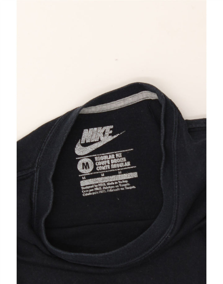 NIKE Womens Regular Fit T-Shirt Top UK 12 Medium Navy Blue Vintage Nike and Second-Hand Nike from Messina Hembry 