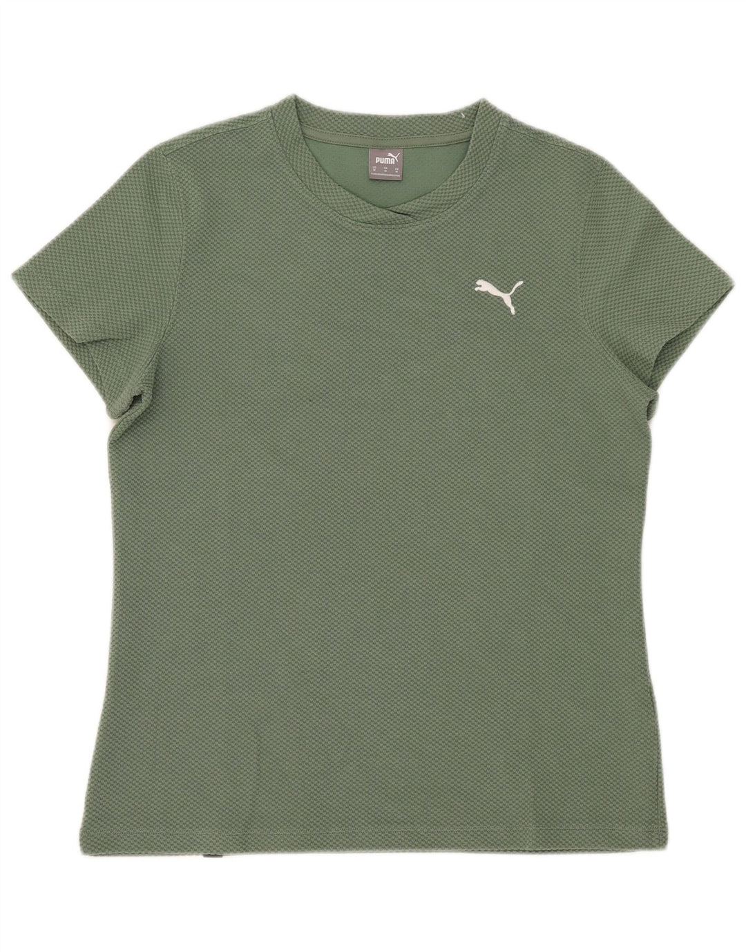 Tricou pentru femei Puma, UK 12, bumbac verde mediu