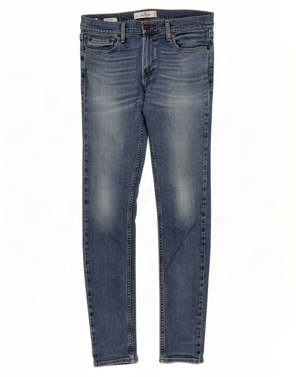 Blugi pentru bărbați Hollister Super Skinny W32 L34 Blue Cotton