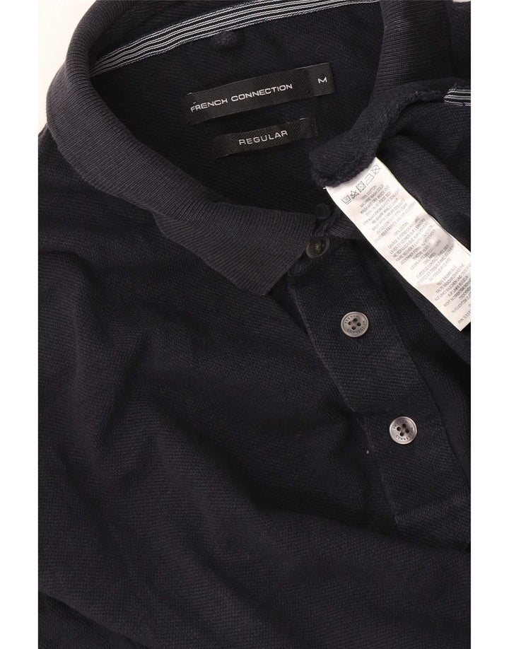 Tricou polo obișnuit pentru bărbați French Connection, bumbac albastru bleumarin mediu