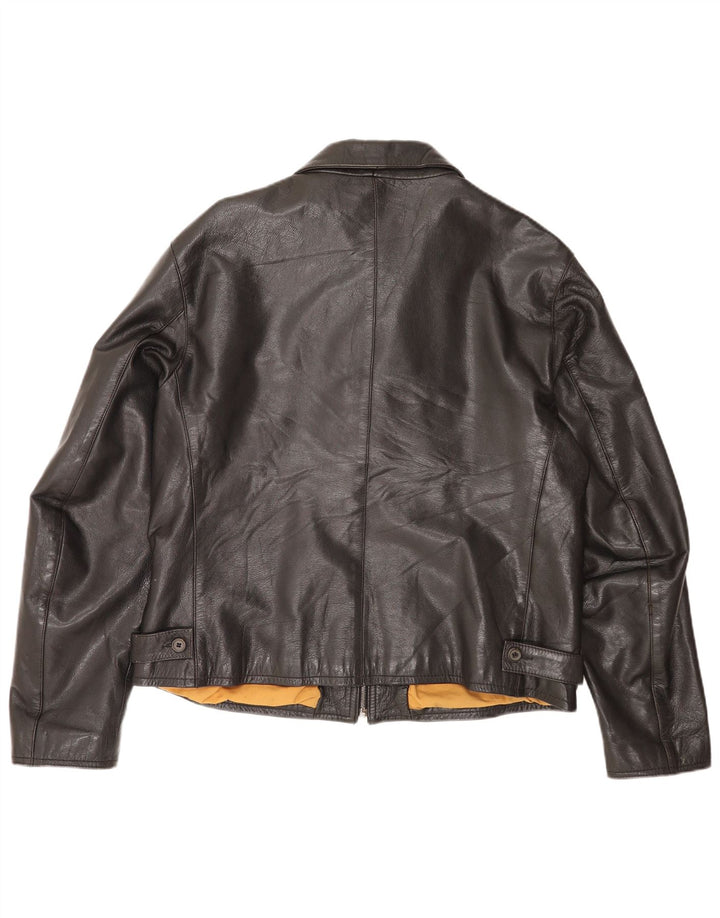 Jachetă de piele pentru bărbați Protagonist UK 40 Large Black