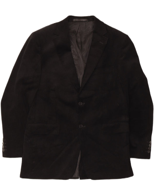 Jachetă pentru bărbați Marks & Spencer din velur cu 2 nasturi, UK 40 Medium Black