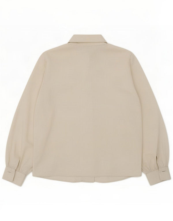 Bluză cămașă pentru femei Zara UK 16 Large White Poliester