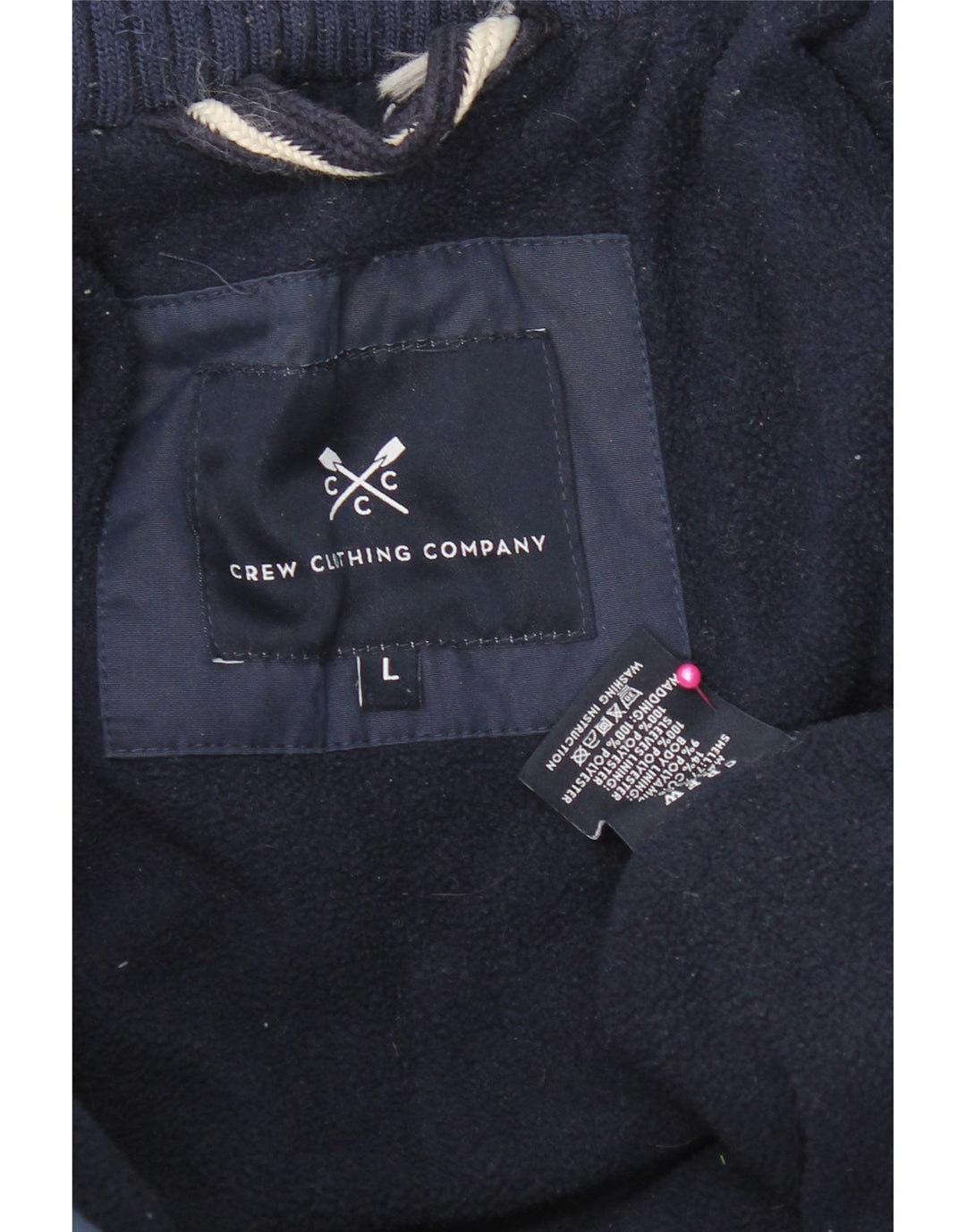 Crew Clothing Jachetă căptușită pentru bărbați UK 40 mare bumbac bleumarin
