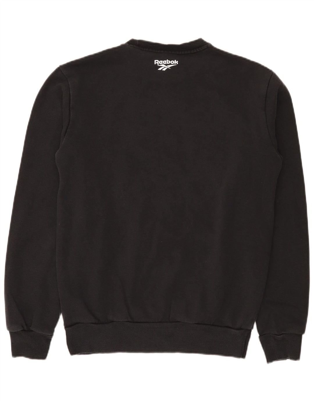Pulover grafic pentru bărbați Reebok, bumbac mic, negru