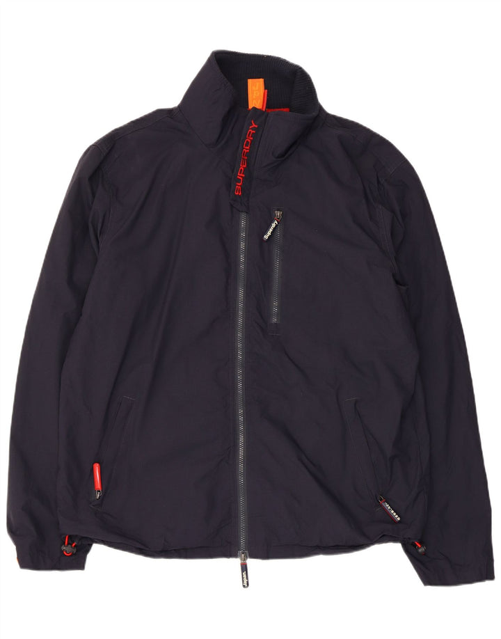 Jachetă Windbreaker pentru bărbați Superdry The Windhiker UK 44 2XL Nailon bleumarin