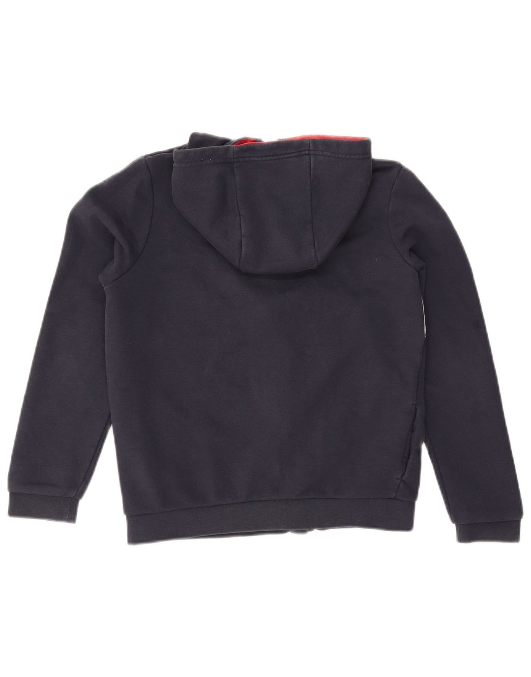 TOMMY HILFIGER Pulover cu capotă cu fermoar pentru băieți 11-12 ani, albastru bleumarin, bloc de culoare