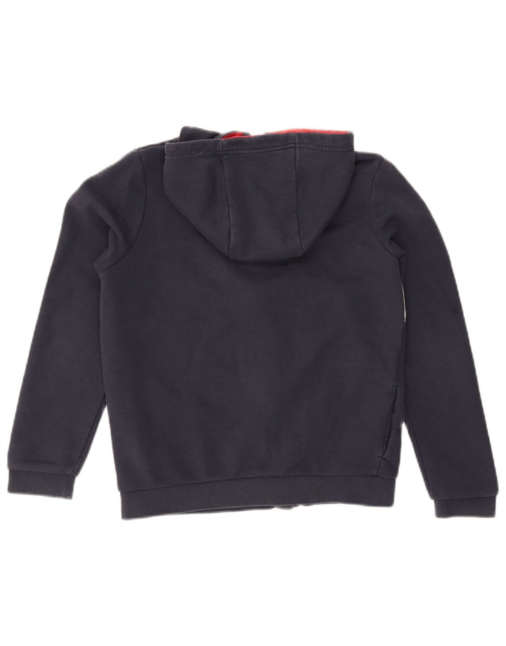 TOMMY HILFIGER Pulover cu capotă cu fermoar pentru băieți 11-12 ani, albastru bleumarin, bloc de culoare