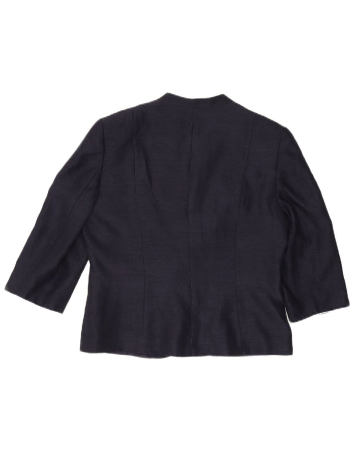 Jachetă Bolero pentru femei JACQUES VERT cu mâneci 3/4 UK 14, mare, bleumarin
