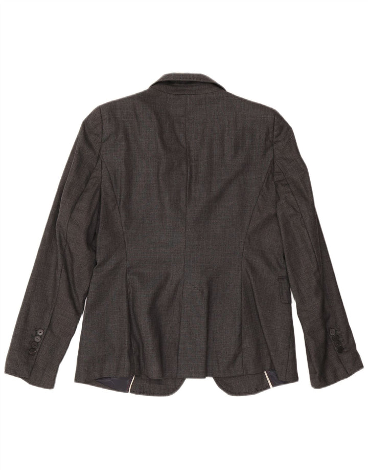 Jachetă Blazer Femei Zara 1 Button US 8 Medium Gri Lână
