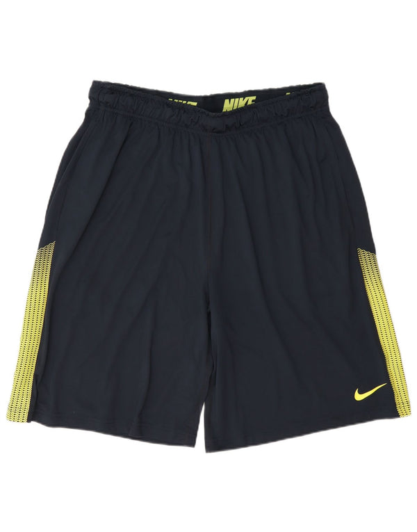 Pantaloni scurți sport Nike Dri Fit pentru bărbați, mari, bleumarin, poliester color bloc