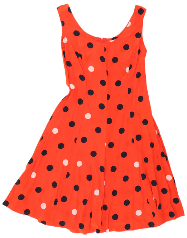 Rochie de soare vintage pentru femei UK 14 Medium Red Polka Dot