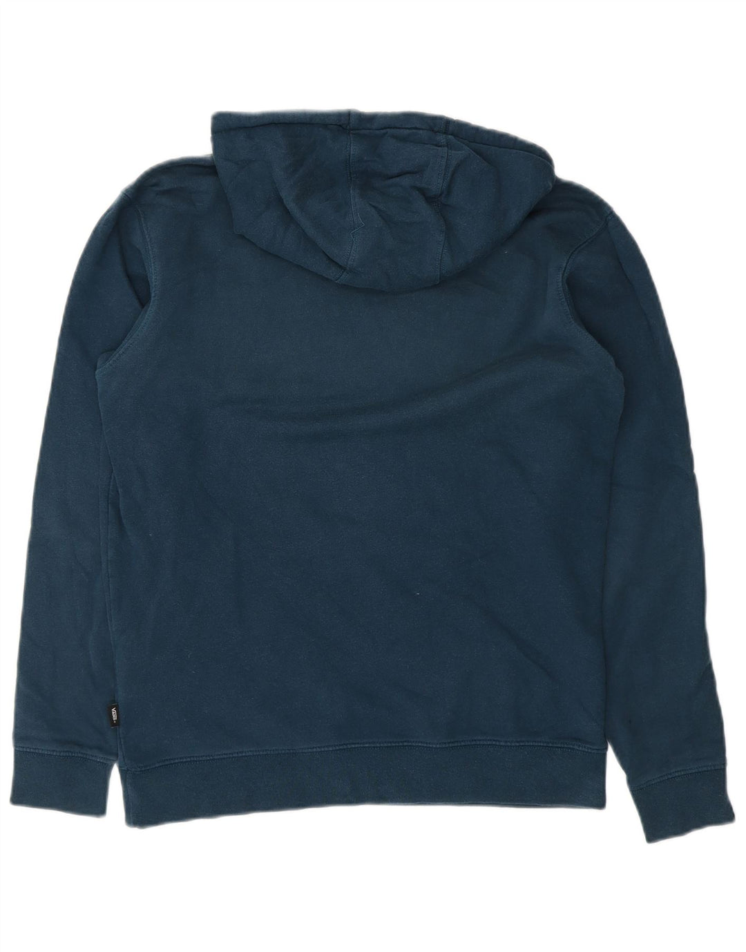 VANS Mens Graphic Hoodie Jumper Small Blue Cotton