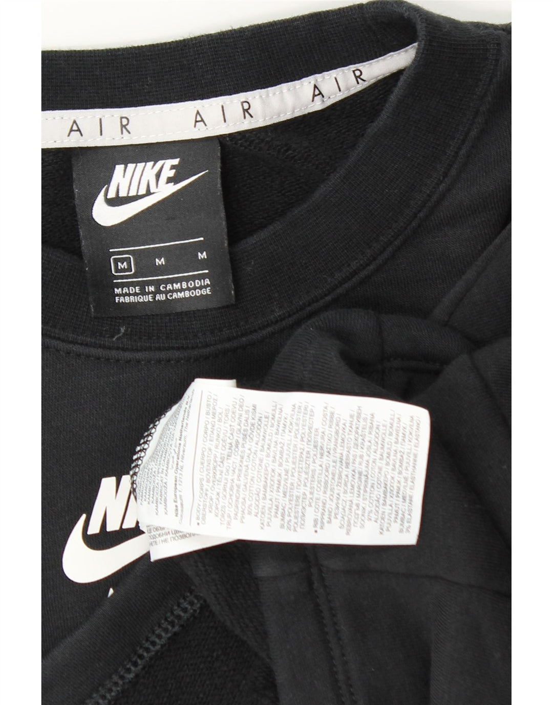 Pulover pentru femei Nike Oversized Crop Graphic Pulover UK 14 Medium Negru