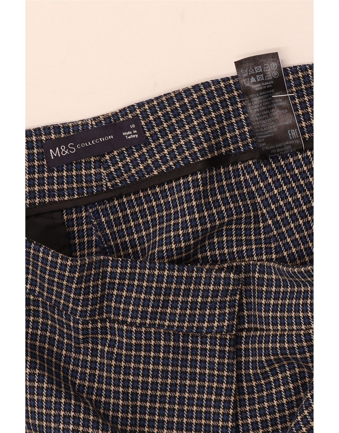 Pantaloni tăiați pentru femei Marks & Spencer UK 10 Small W28 L25 Blue