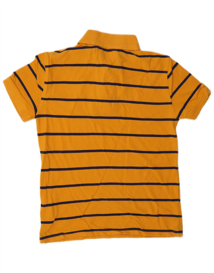 TOMMY HILFIGER Tricou Polo Băieți 12-13 Ani Mare Bumbac cu dungi galbene