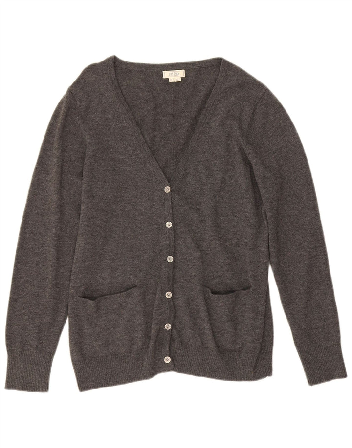 Pulover cardigan pentru femei Fat Face UK 16 Lână mare gri
