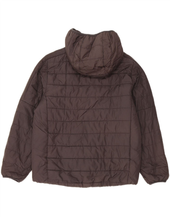 Jachetă căptușită cu glugă Adidas pentru băieți 10-11 ani Poliester negru mediu