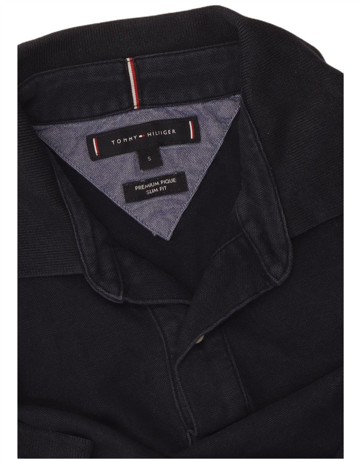TOMMY HILFIGER Cămașă Polo Slim Fit pentru bărbați Mic Bleumarin