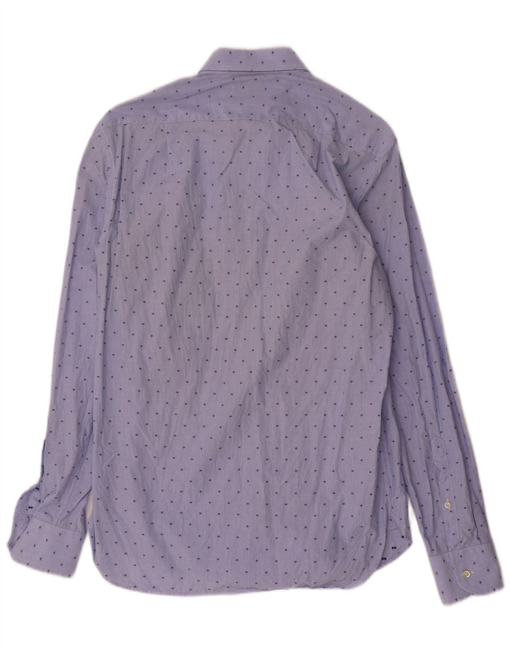 Cămașă personalizată pentru bărbați Boggi Mărimea 40 15 3/4 Medium Blue Pinstripe