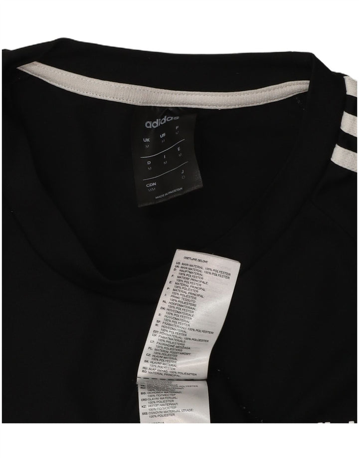 Tricou Adidas Climalite pentru bărbați Top Mediu Poliester Negru