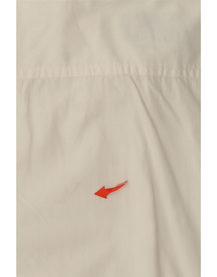 Cămașă cu mânecă scurtă pentru bărbați Stefanel, bumbac alb mediu