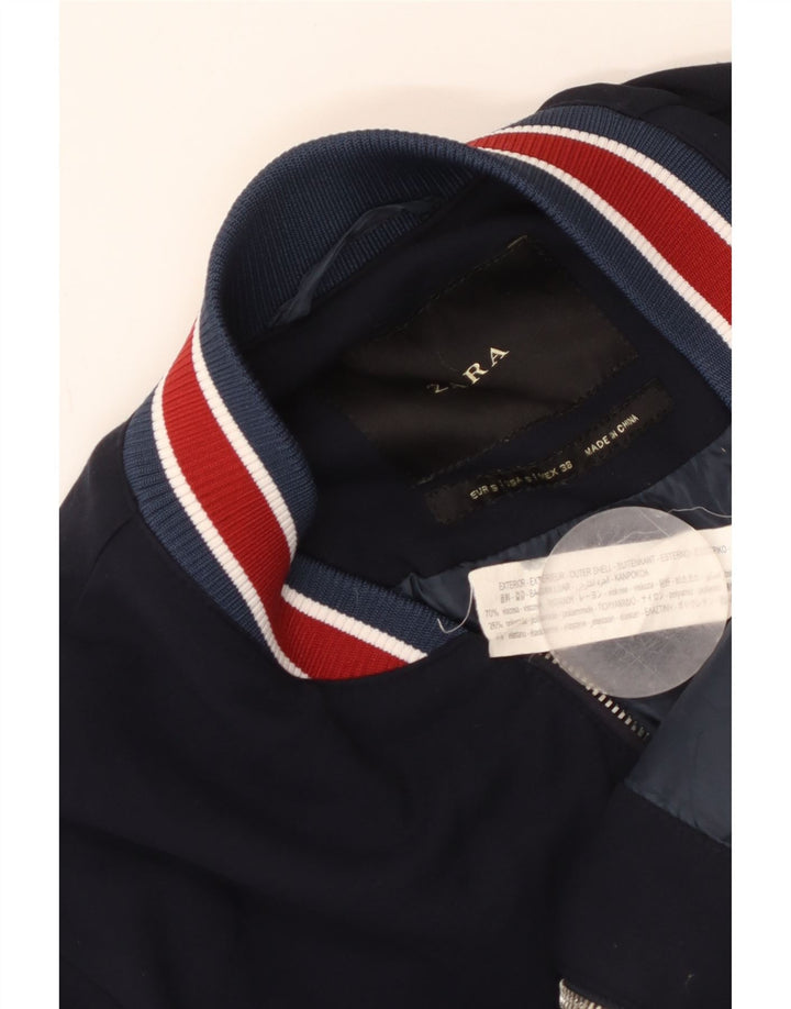 Bomber pentru bărbați ZARA UK 36 Mic, bleumarin, viscoză
