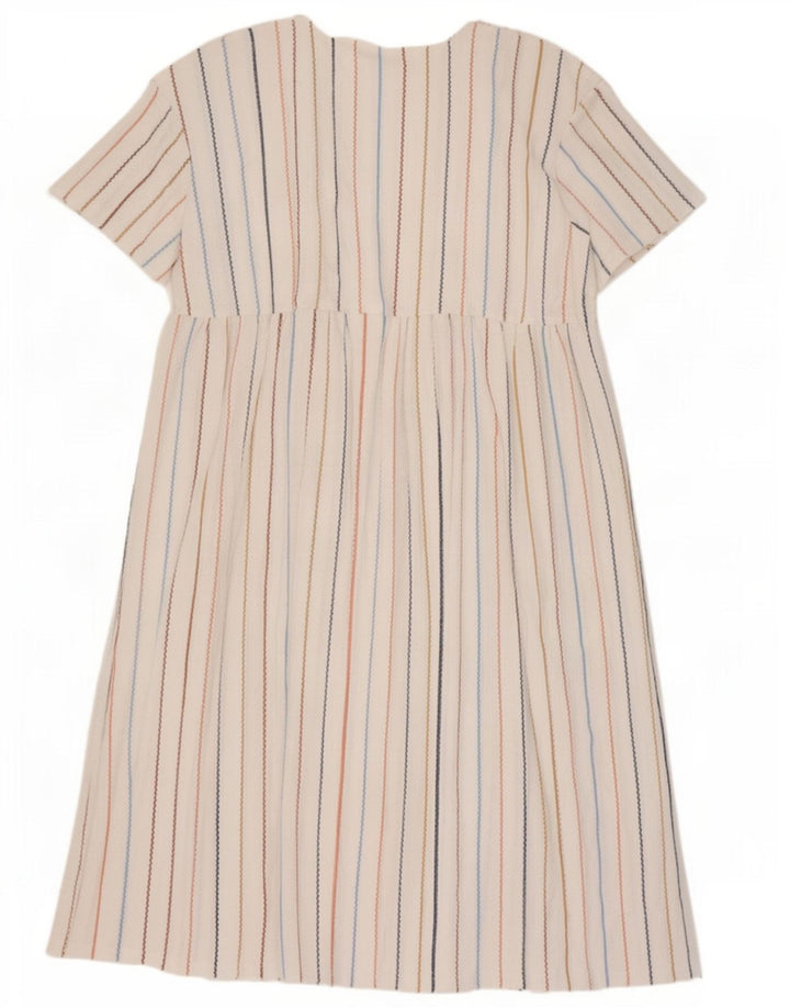 Rochie de linie A pentru femei Zara UK 16 Poliester cu dungi albe mari