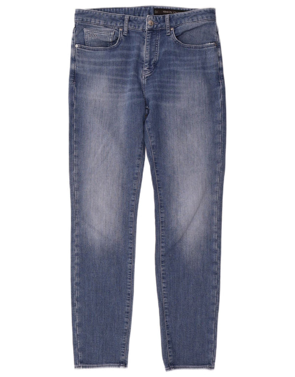 Blugi slim pentru femei Armani Exchange L32 L32 Bumbac albastru