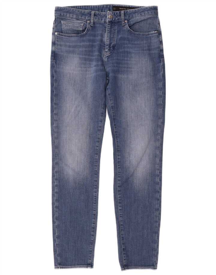 Blugi slim pentru femei Armani Exchange L32 L32 Bumbac albastru