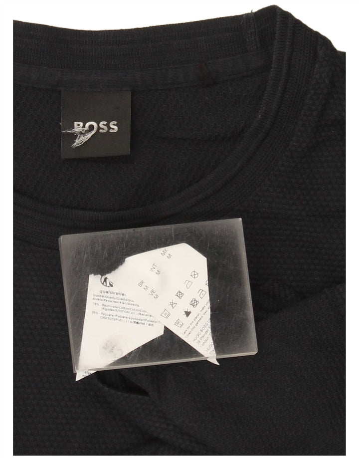 Tricou pentru bărbați Hugo Boss Top mediu din bumbac bleumarin