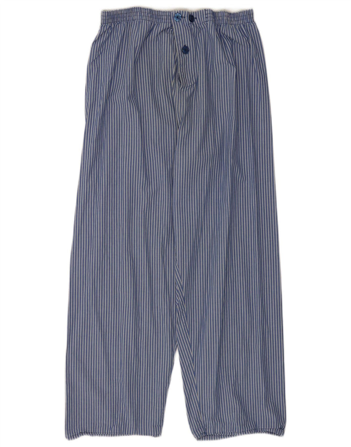 Pantaloni casual pentru bărbați Marks & Spencer Medium W33 L26 Blue Pinstripe
