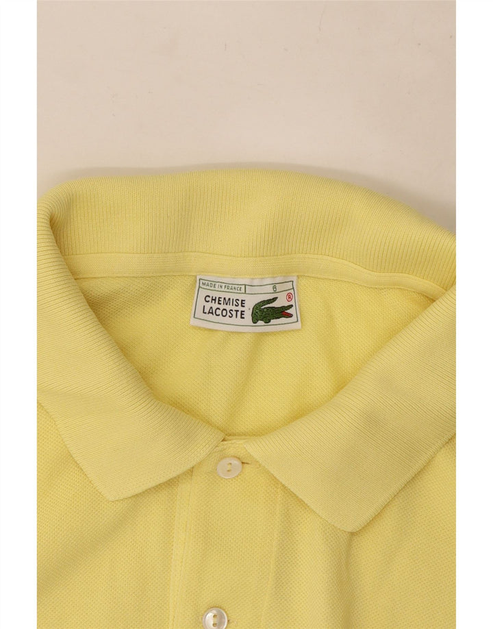 Tricou polo pentru bărbați Lacoste Mărimea 6 XL Galben