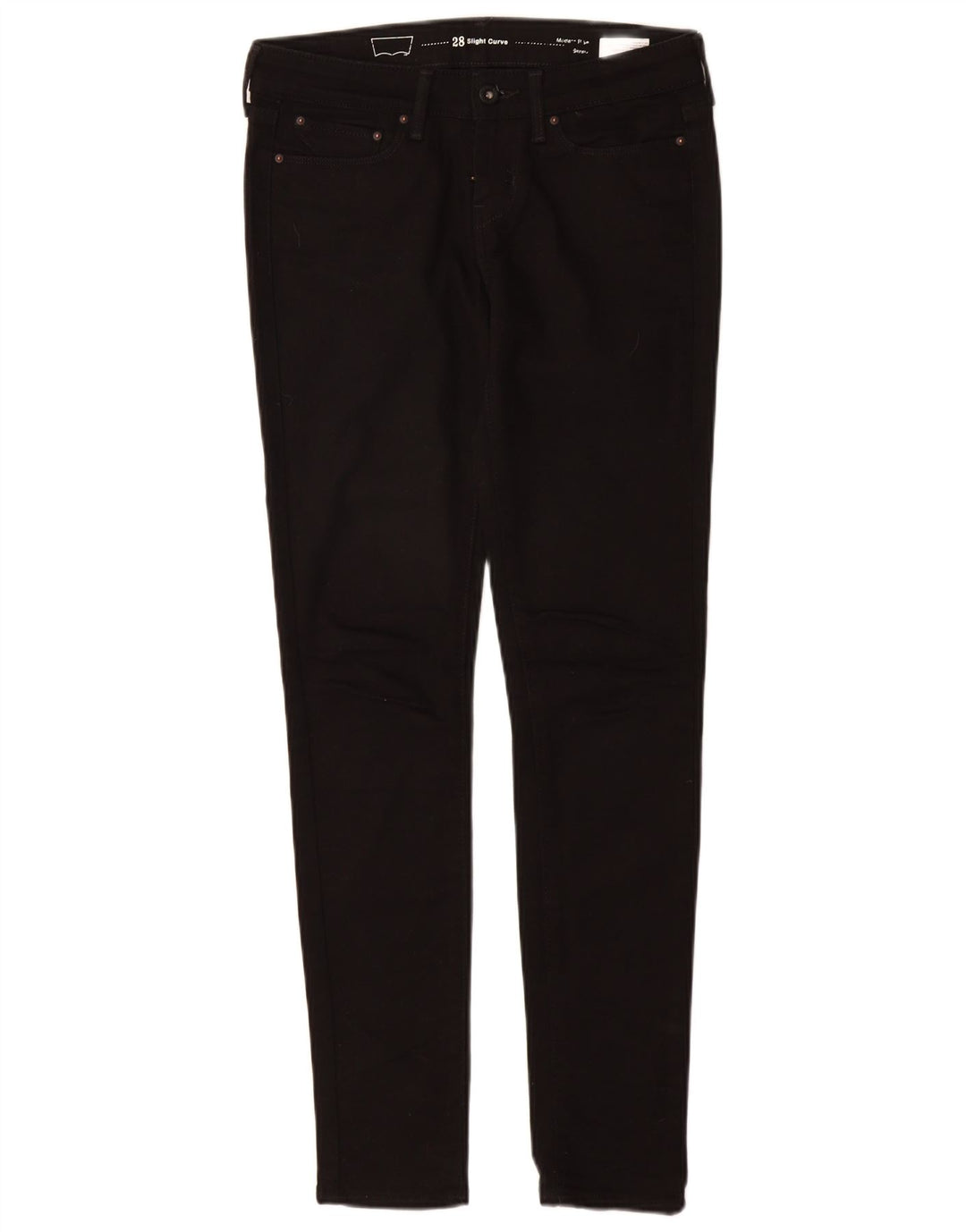 Blugi skinny pentru femei, cu curbă ușoară și modernă, L25 L30, bumbac negru