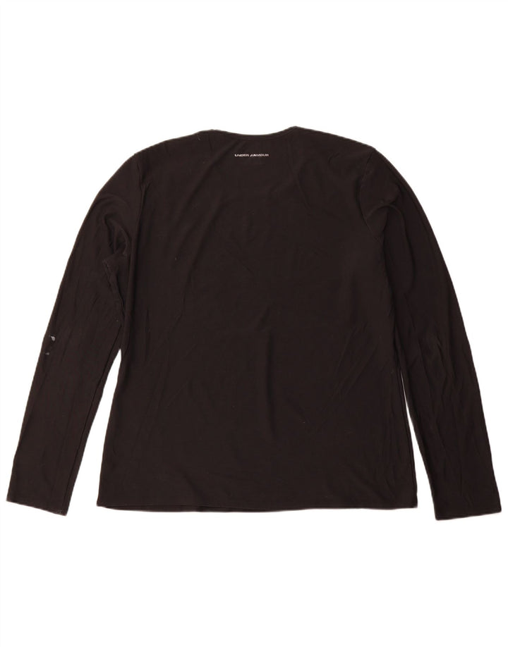 UNDER ARMOUR Top pentru femei cu mânecă lungă UK 14 Poliester negru mare