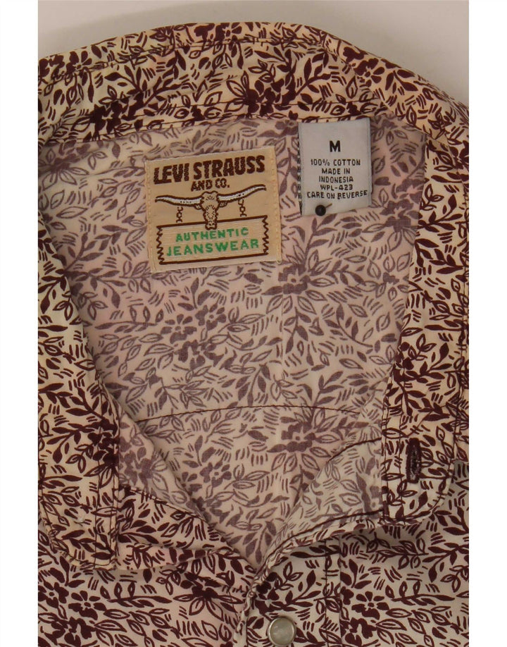 Cămașă pentru bărbați Levi's Medium Burgundy Floral Bumbac