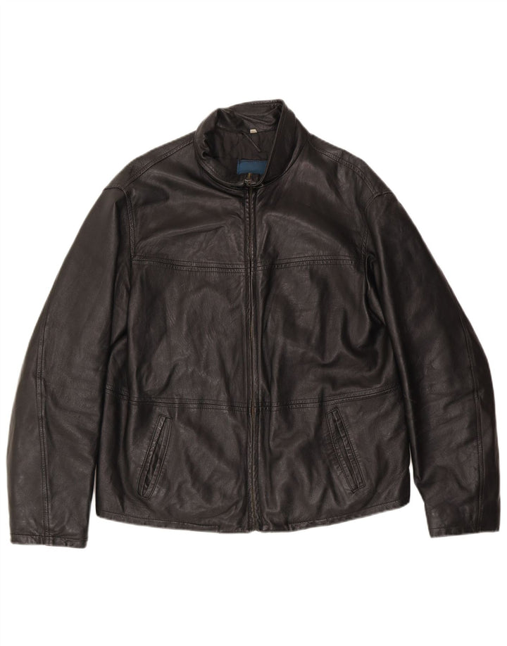 Jachetă de piele vintage pentru bărbați UK 38 Medium Black